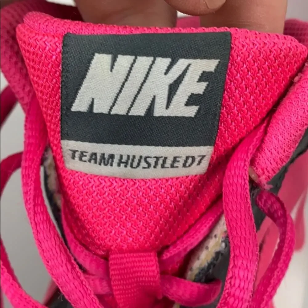 Nike Girls Pink & Black Mid High Top Sneakers Size 6 Youth